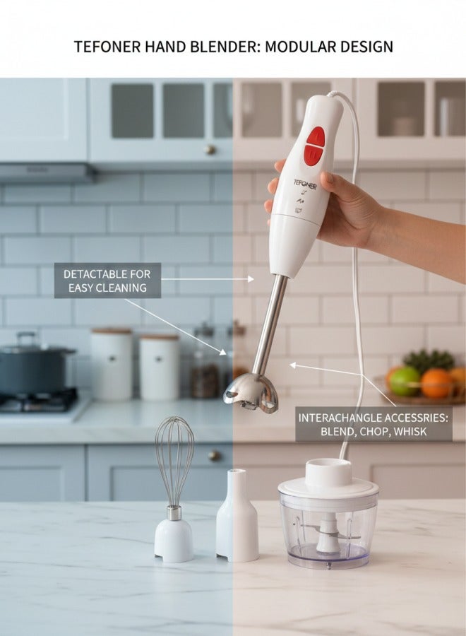 تيفونر خلاط يدوي كهربائي قوي بقوة 300 واط. مضرب كهربائي بشفرتين من الفولاذ المقاوم لصداء. هاند بلندر بسرعتين للخلط. خفاقة كهربائية من اهم اجهزه كهربائيه للمطبخ . خلاط كهربائي يدوي  بكيبل بطول ١ متر لحركة اسهل. خلاط عصير، ميلك شيك، مضرب بيض والعديد من الاستخدامات المتعددة. - Image 2